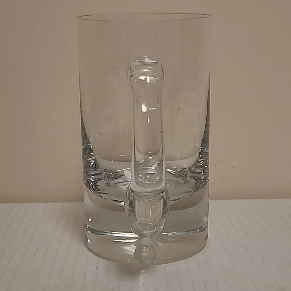 Glass Beer Mug with Bubble in Base